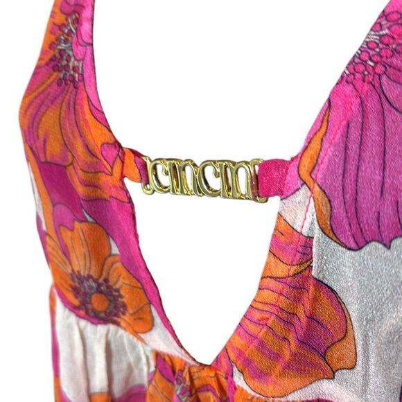 Cin cin women’s maxi dress nova ultraviolet colorful floral sheer summer - Picture 4 of 10